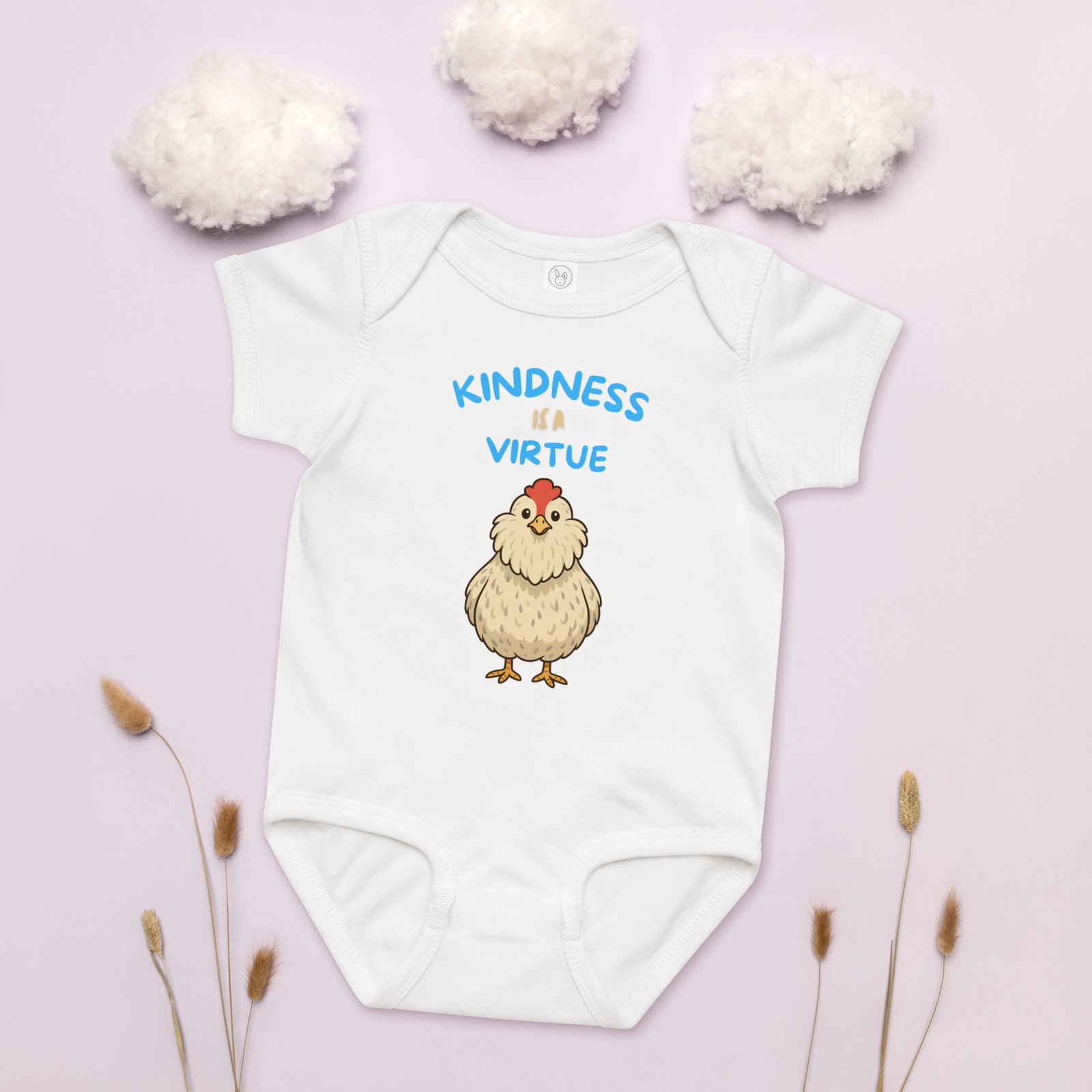 Kindness is A Virtue Babies Onesie - 100% Cotton - Image 2