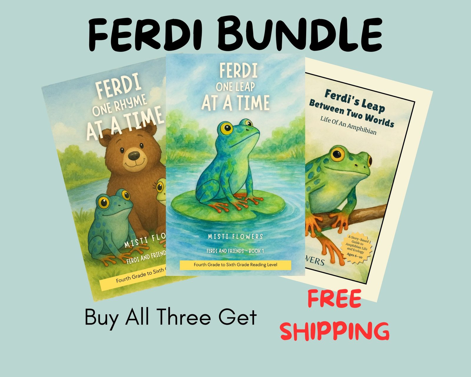 Ferdi and Freinds Books Bundle shows three book covers