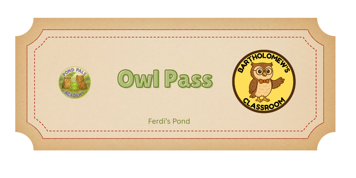 Bartholomew’s Classroom Pass