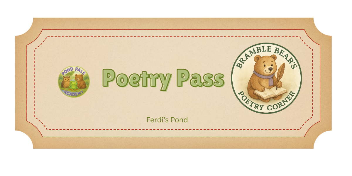 Bramble Bear Poetry Pass